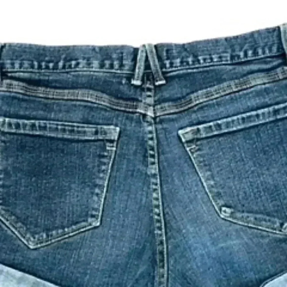 2.1 Denim Jean Shorts Medium Wash Rolled Cuff Women’s Sz 27 - Picture 5 of 11